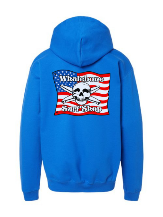 WHALEBONE LOGO Youth American Flag Pullover