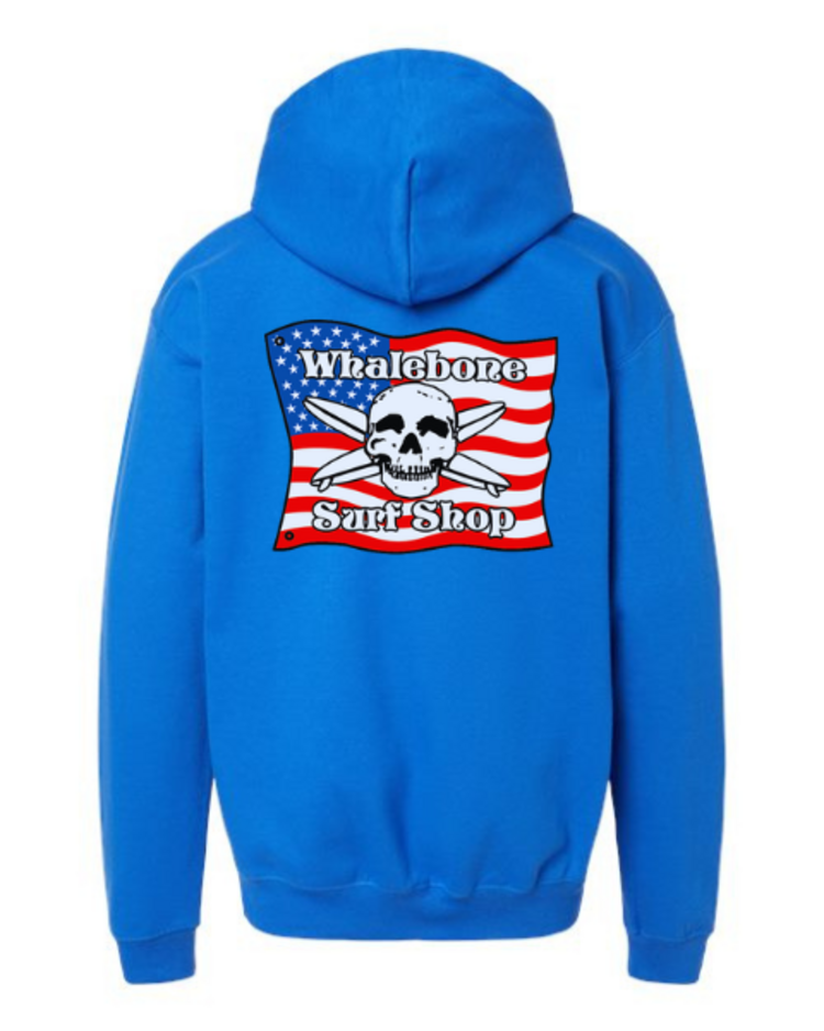 WHALEBONE LOGO YOUTH AMERICAN FLAG GILDAN PULLOVER