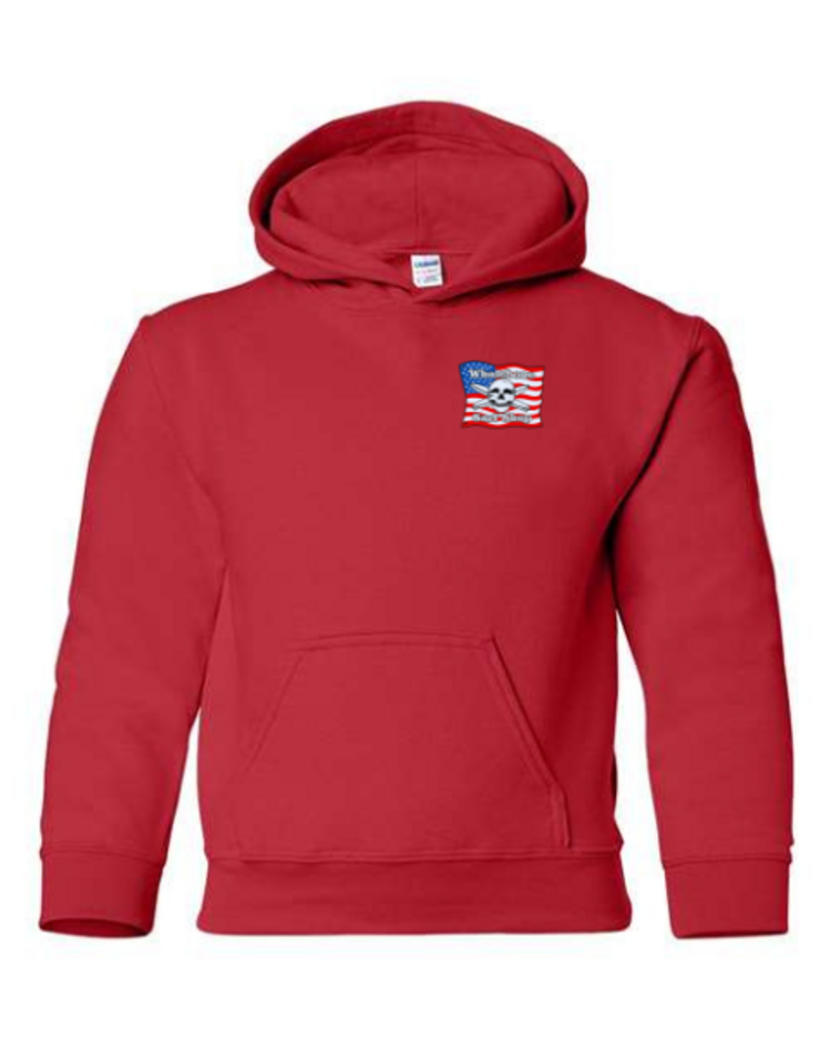 WHALEBONE LOGO YOUTH AMERICAN FLAG GILDAN PULLOVER