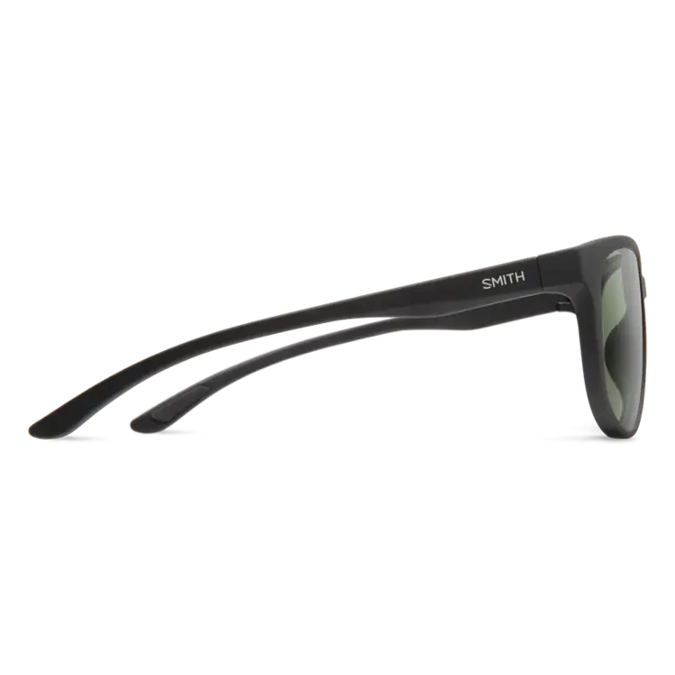 SMITH LAKE SHASTA MATTE BLACK CHROMAPOP POLARIZED GRAY GREEN