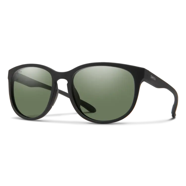 SMITH LAKE SHASTA MATTE BLACK CHROMAPOP POLARIZED GRAY GREEN