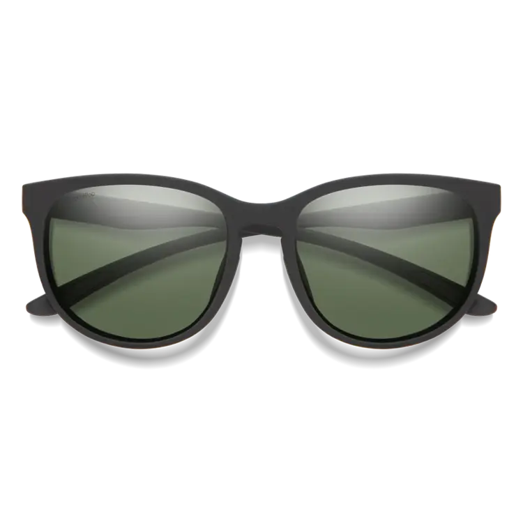 SMITH LAKE SHASTA MATTE BLACK CHROMAPOP POLARIZED GRAY GREEN