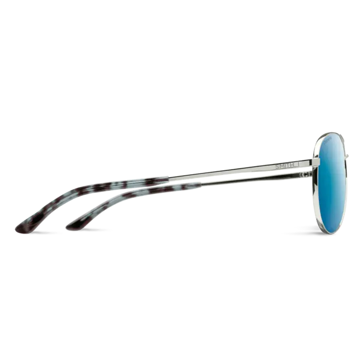 SMITH LANGLEY 2 SILVER CHROMAPOP POLARIZED BLUE MIRROR