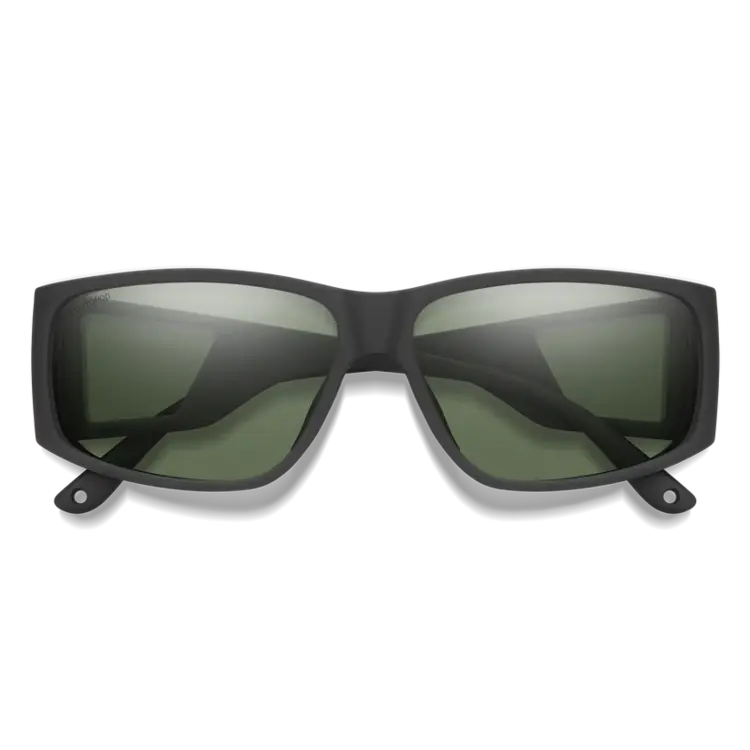 SMITH MONROE PEAK MATTE BLACK CHROMAPOP POLARIZED GRAY GREEN LENS