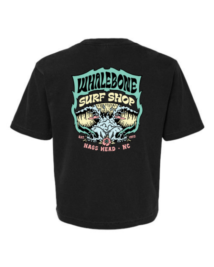 WHALEBONE LOGO WOMEN'S A FRAME BOXY TEE