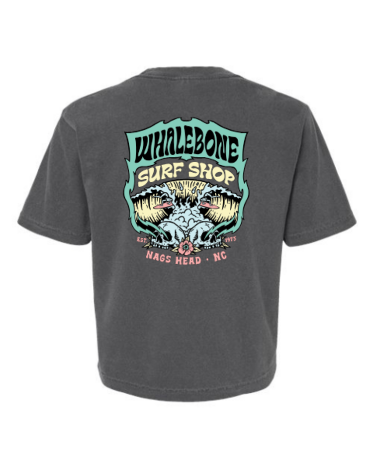 WHALEBONE LOGO WOMEN'S A FRAME BOXY TEE