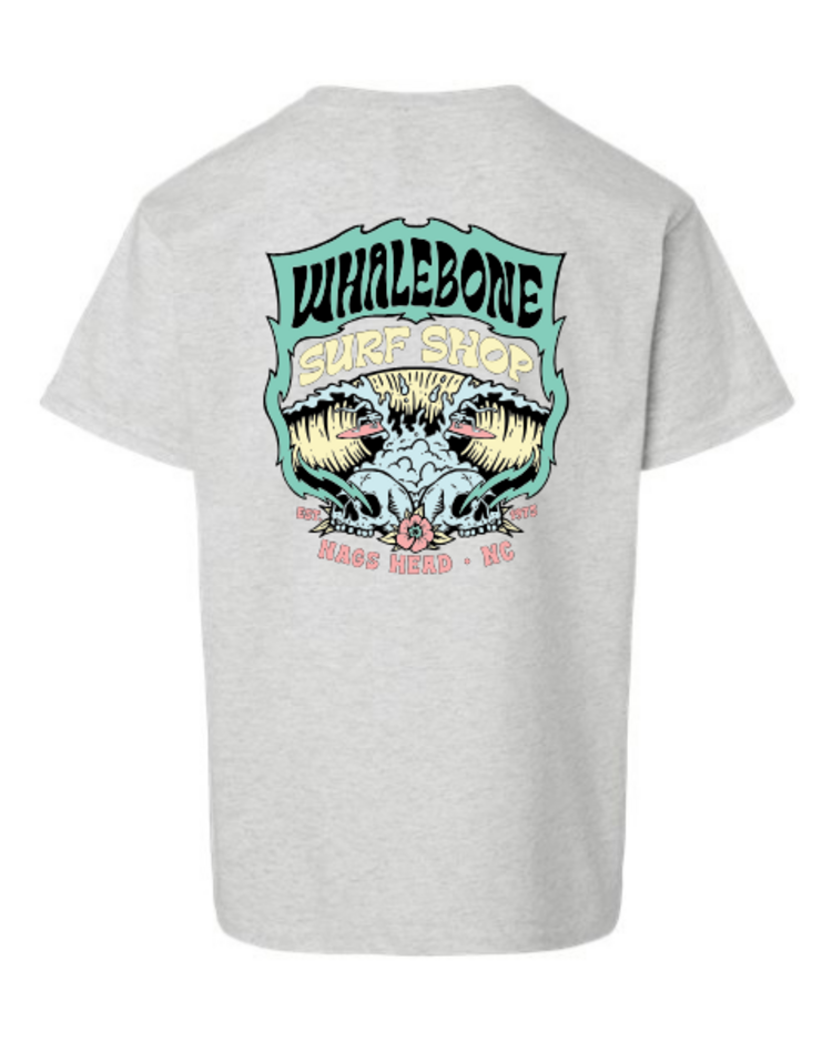 WHALEBONE LOGO YOUTH PASTEL A FRAME SHORT SLEEVE TEE