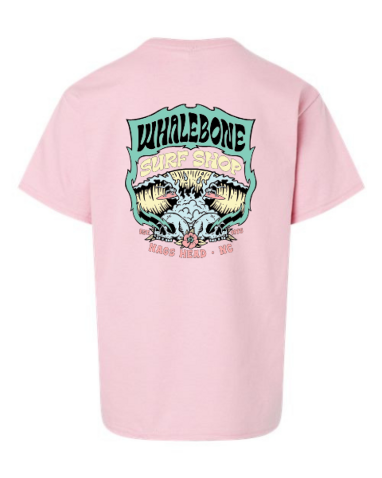 WHALEBONE LOGO YOUTH PASTEL A FRAME SHORT SLEEVE TEE