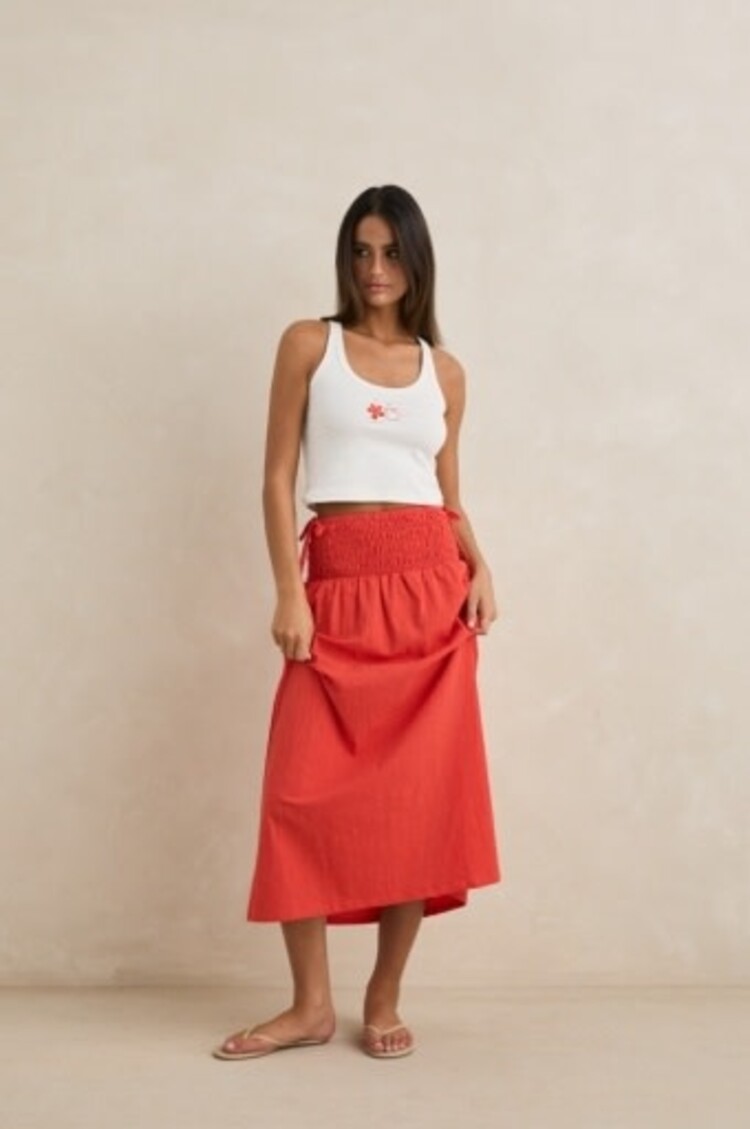 RHYTHM ALANA TIE SIDE MAXI SKIRT