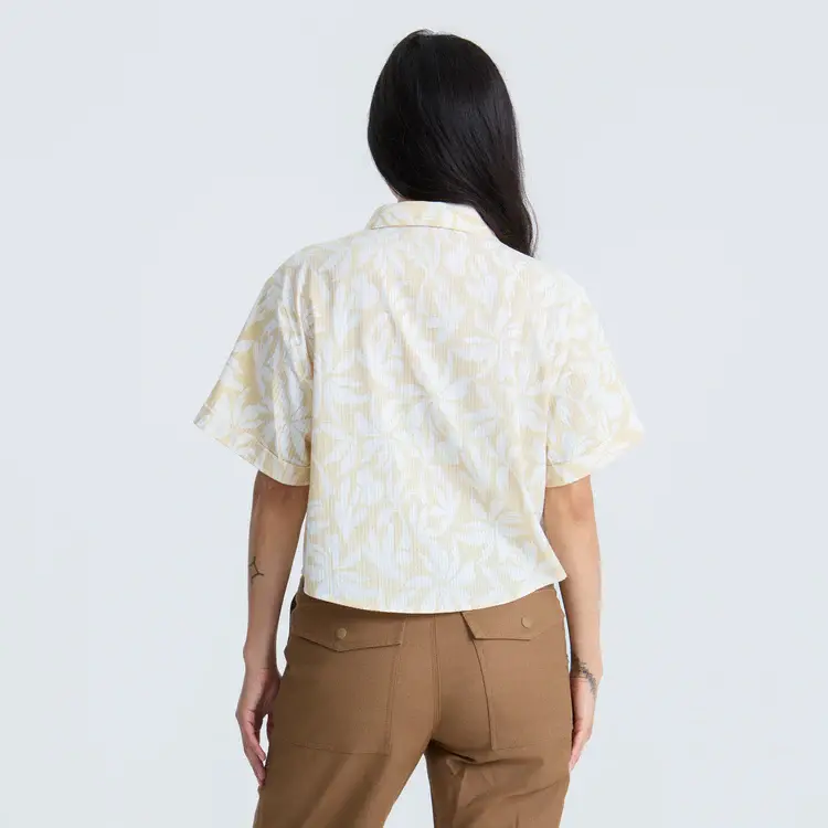 ROARK  BLESS UP CROPPED BUTTON UP SHIRT