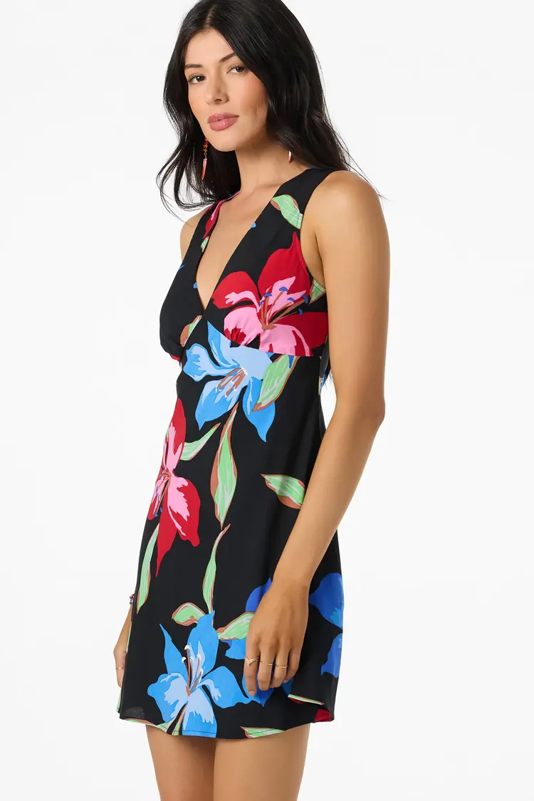 O'NEILL ELOISE FLORAL SHORT DRESS