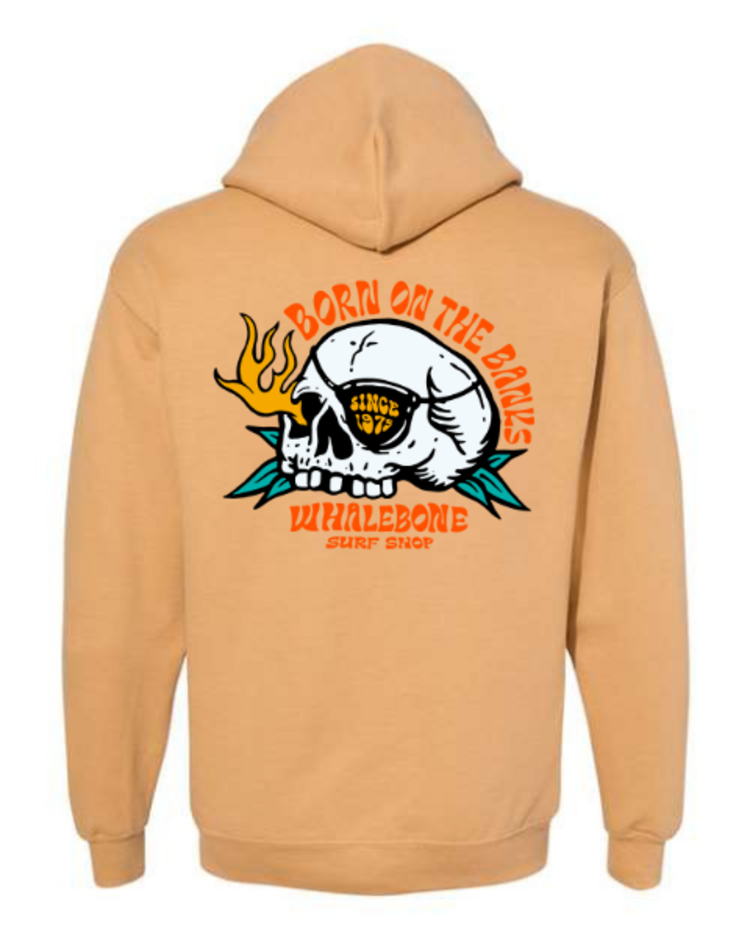 WHALEBONE LOGO FLAME SKULL MIDWEIGHT PULLOVER