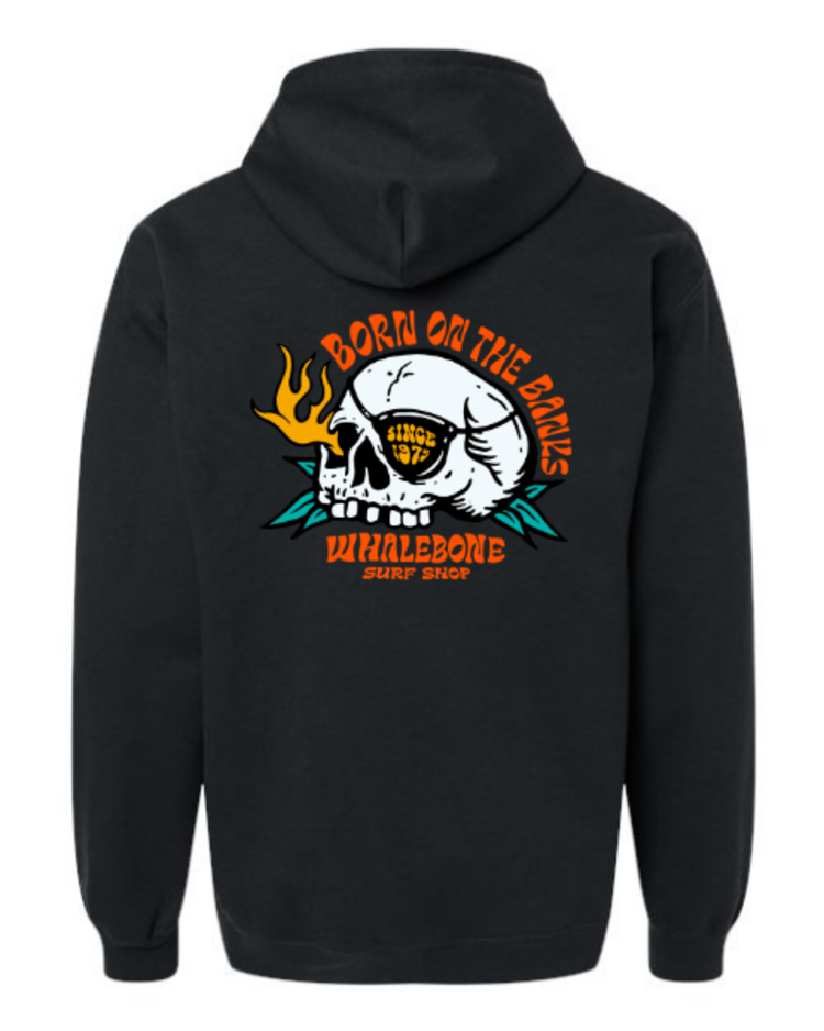 WHALEBONE LOGO FLAME SKULL MIDWEIGHT PULLOVER