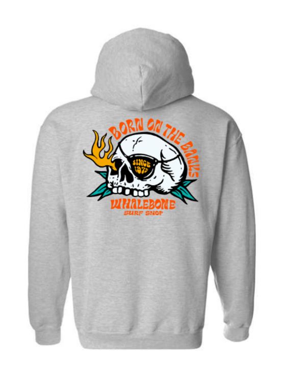 WHALEBONE LOGO Flame Skull Midweight Pullover
