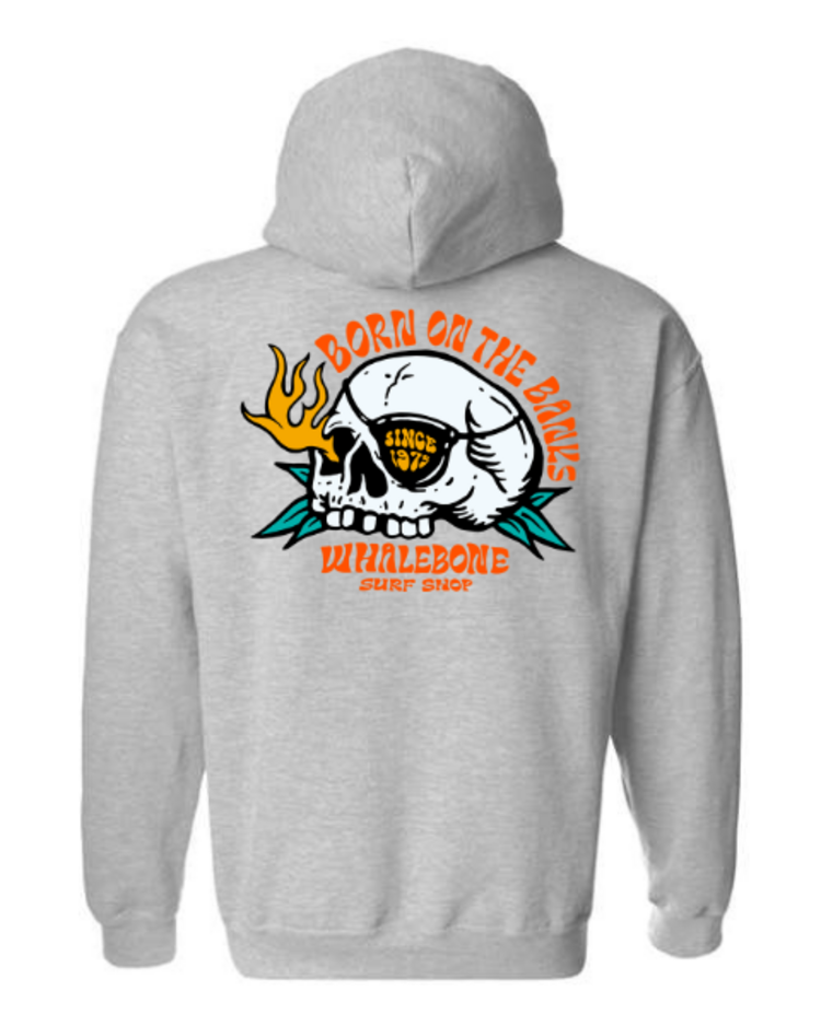 WHALEBONE LOGO FLAME SKULL MIDWEIGHT PULLOVER