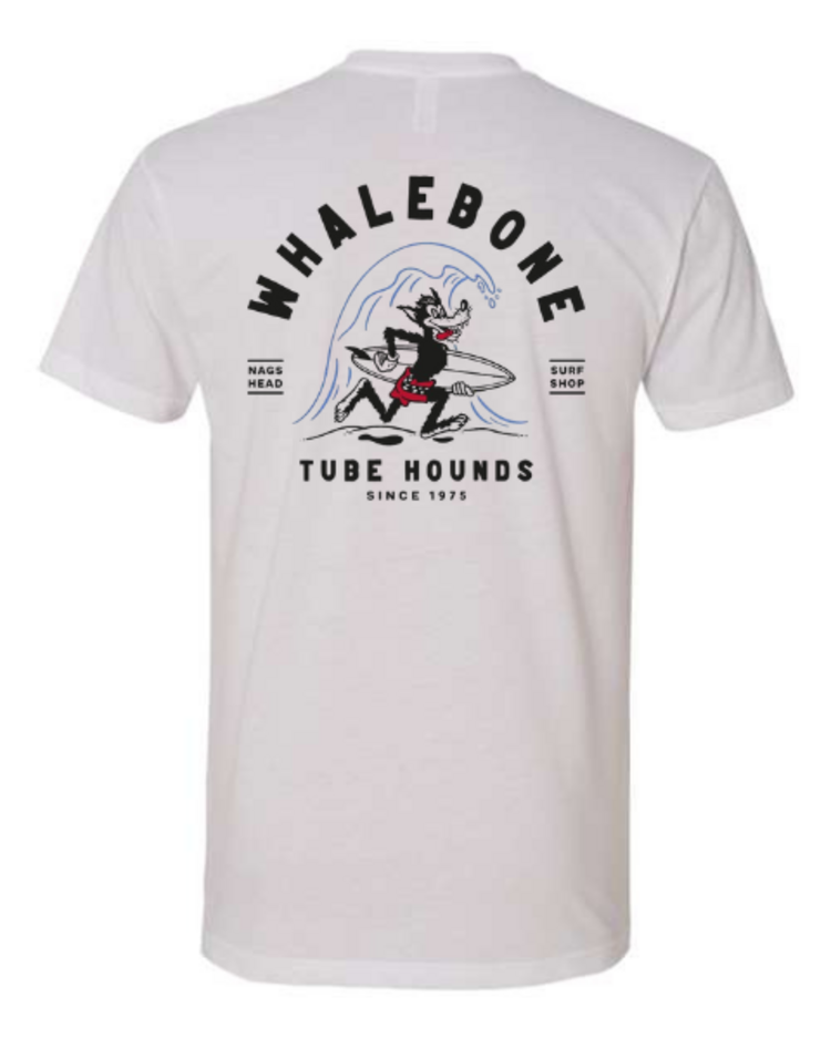 WHALEBONE LOGO TUBE HOUND SUEDED NEXT LEVEL SHORT SLEEVE TEE