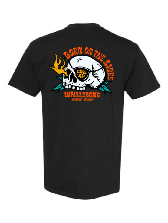 WHALEBONE LOGO Flame Skull Short Sleeve Tee