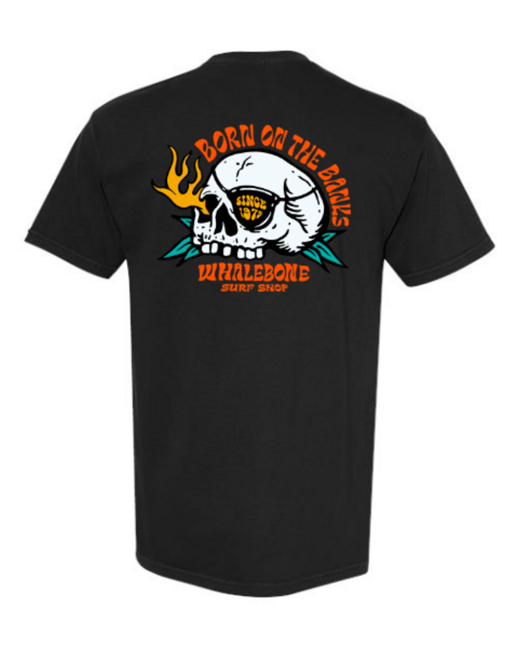 WHALEBONE LOGO FLAME SKULL SHORT SLEEVE TEE