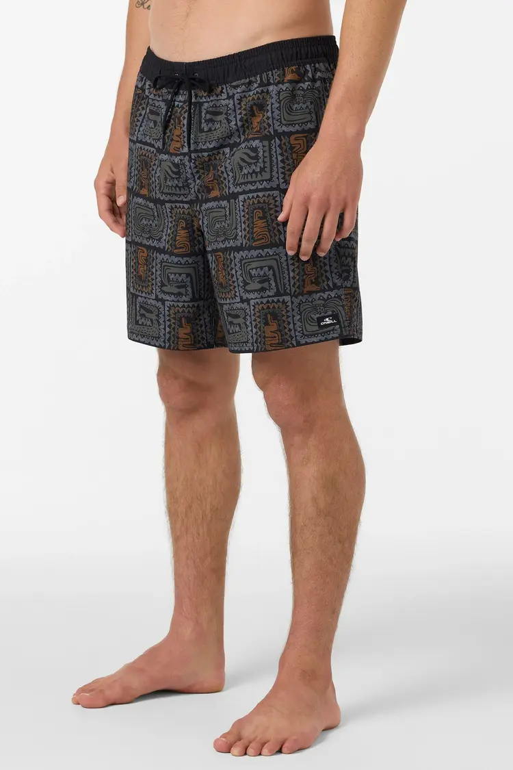 O'NEILL HERMOSA ELASTIC WAIST LINED 17" SWIM TRUNKS
