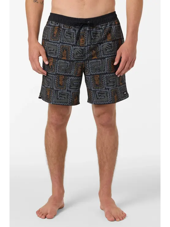 O'NEILL Hermosa Elastic Waist Lined 17" Swim Trunks