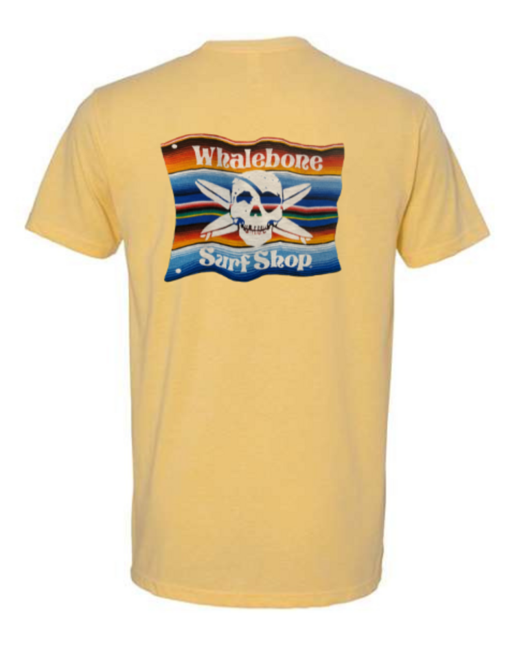 WHALEBONE LOGO MEXICAN BLANKET NEXT LEVEL CVC SHORT SLEEVE TEE