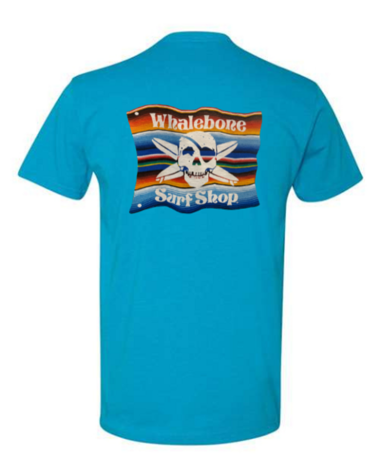 WHALEBONE LOGO MEXICAN BLANKET NEXT LEVEL CVC SHORT SLEEVE TEE