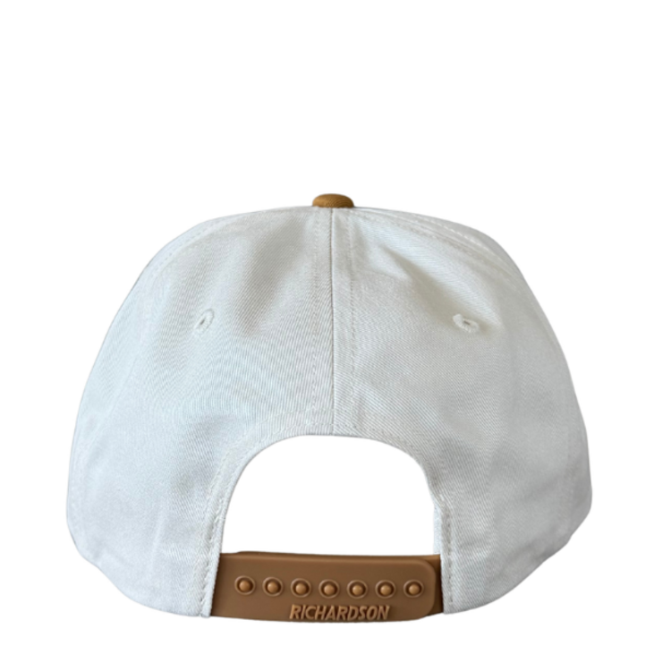 WHALEBONE LOGO WAYBACK PATCH GRAMPS HAT - CREAM/WHEAT
