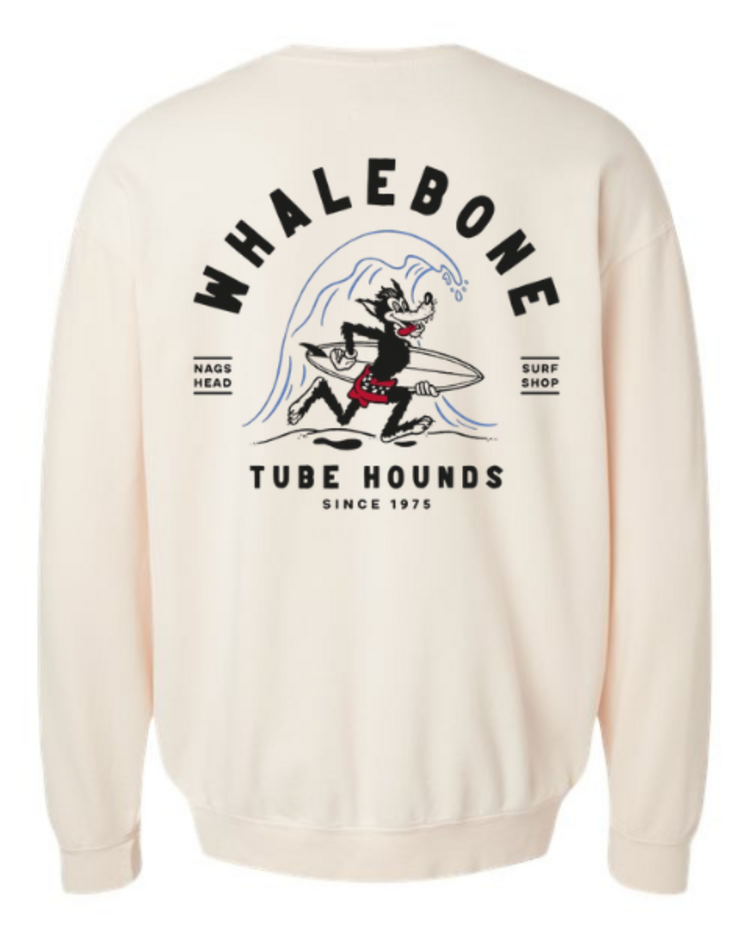 WHALEBONE LOGO TUBE HOUND  CREWNECK
