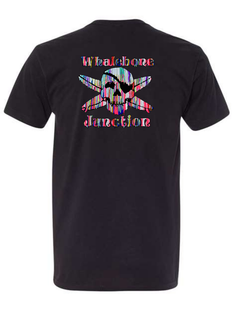 WHALEBONE LOGO RESIN DRIP SUEDED SHORT SLEEVE TEE