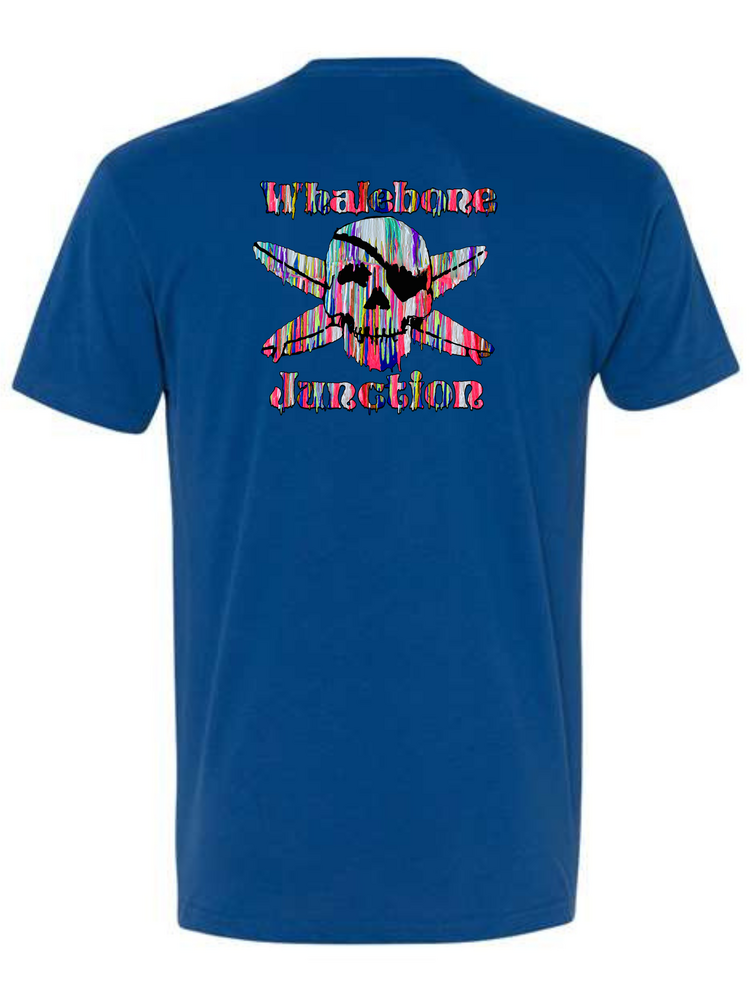 WHALEBONE LOGO RESIN DRIP SUEDED SHORT SLEEVE TEE