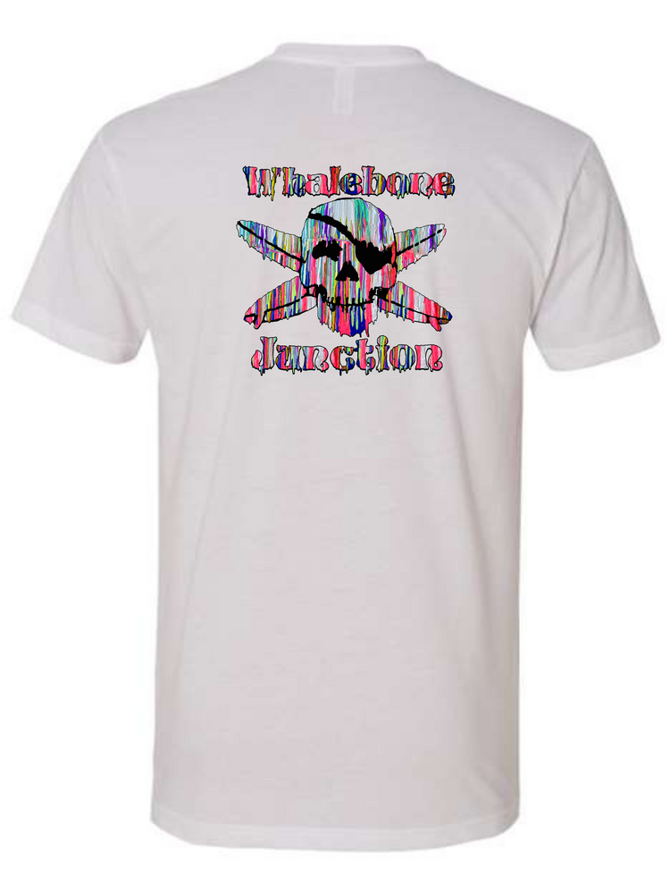 WHALEBONE LOGO RESIN DRIP SUEDED SHORT SLEEVE TEE
