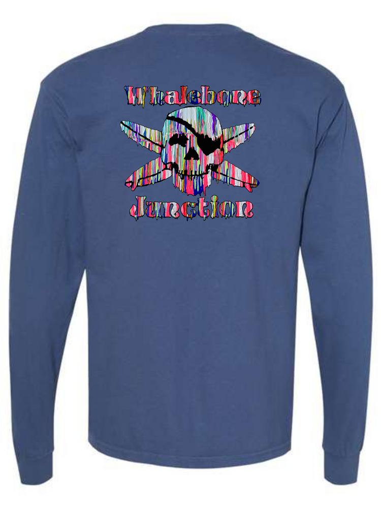 WHALEBONE LOGO RESIN DRIP LONG SLEEVE TEE