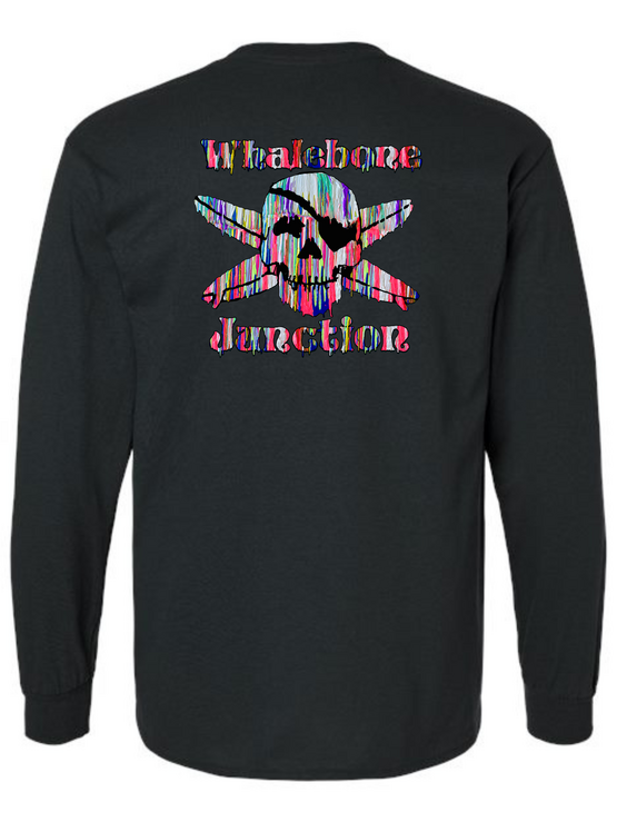 WHALEBONE LOGO Resin Drip Long Sleeve Tee