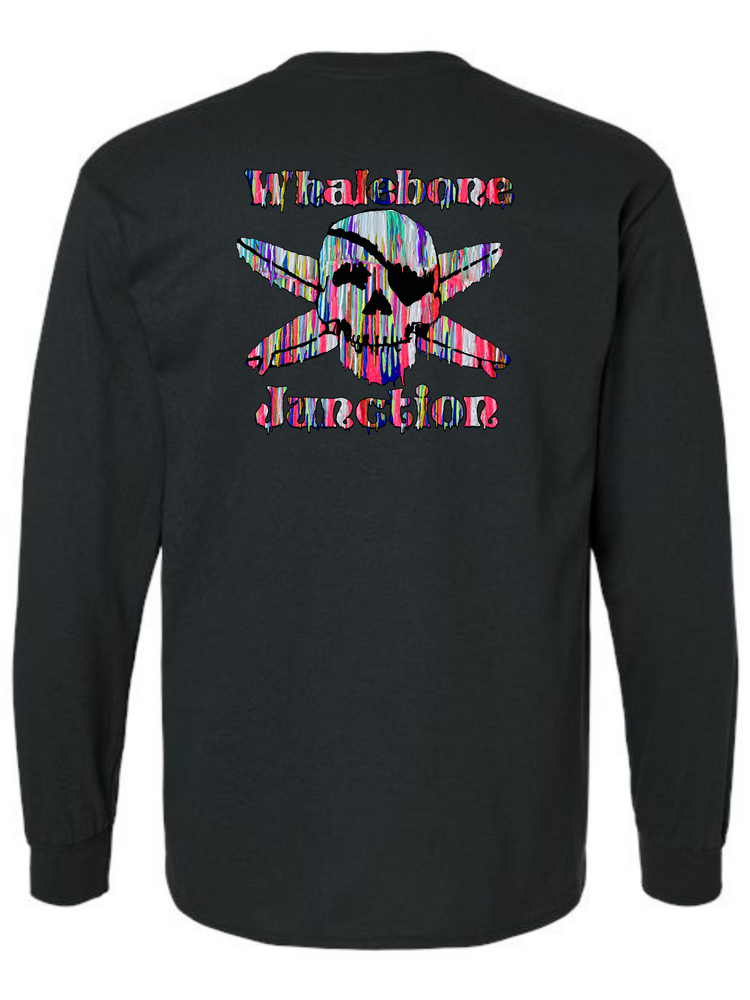 WHALEBONE LOGO RESIN DRIP LONG SLEEVE TEE