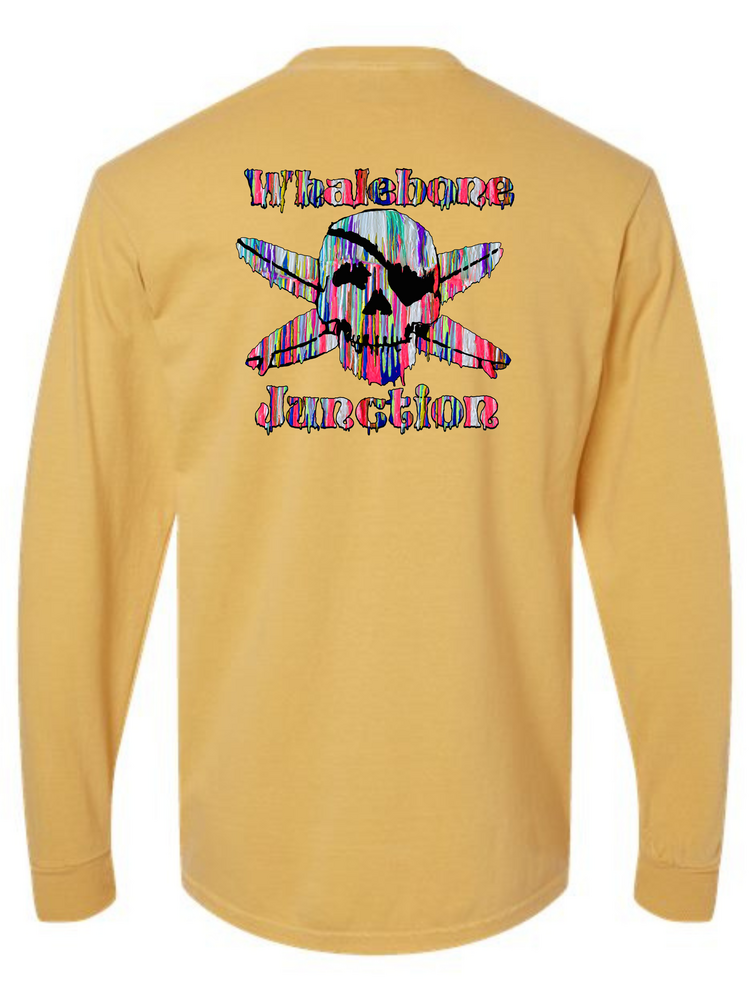 WHALEBONE LOGO RESIN DRIP LONG SLEEVE TEE