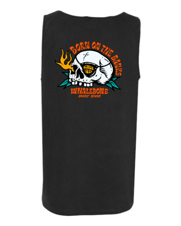 WHALEBONE LOGO FLAME SKULL TANK
