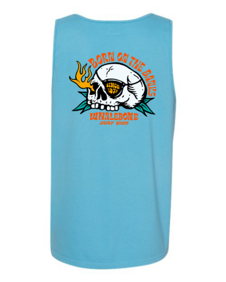 WHALEBONE LOGO FLAME SKULL TANK