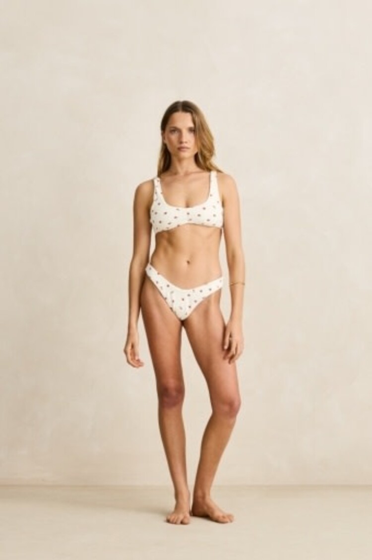 RHYTHM MILA REVERSIBLE CROP TOP CREAM