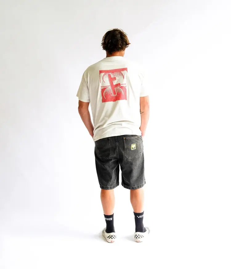 FORMER SLANT F CRUX T-SHIRT // BONE