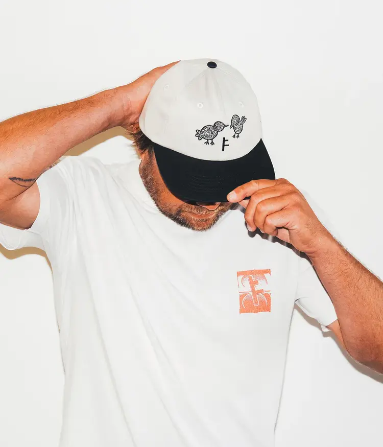 FORMER SLANT F CRUX T-SHIRT // BONE