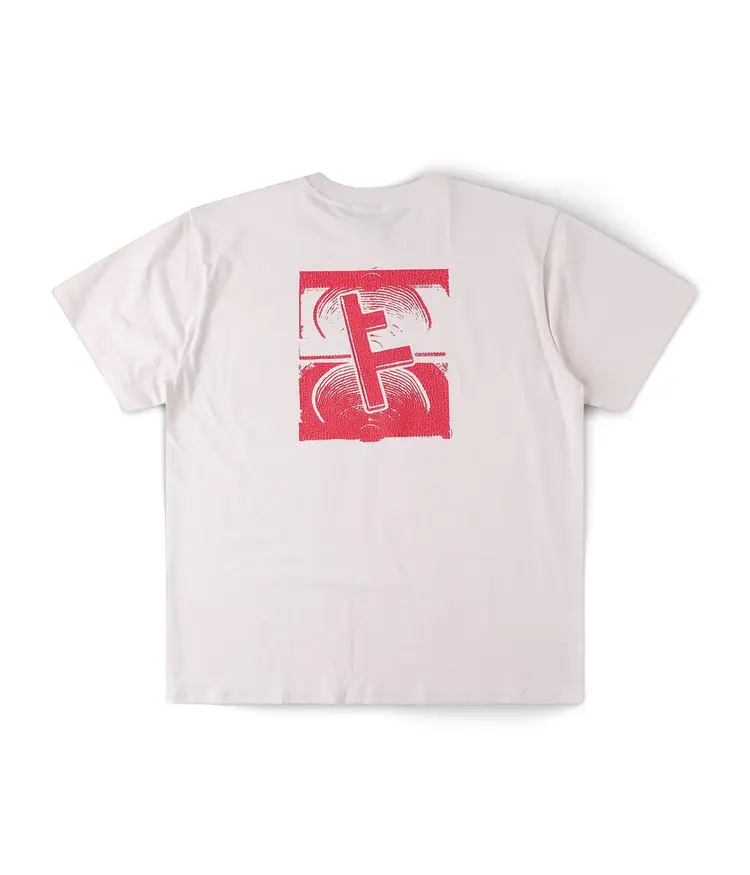 FORMER SLANT F CRUX T-SHIRT // BONE