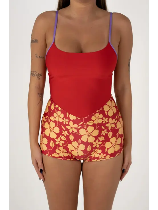 INNER RELM Holiday Surf Suit | Aloha Red
