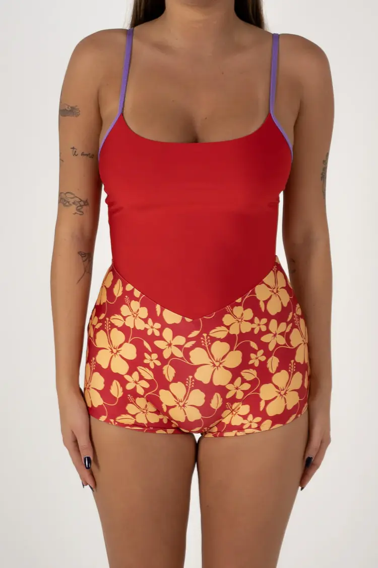 INNER RELM HOLIDAY SURF SUIT - ALOHA RED