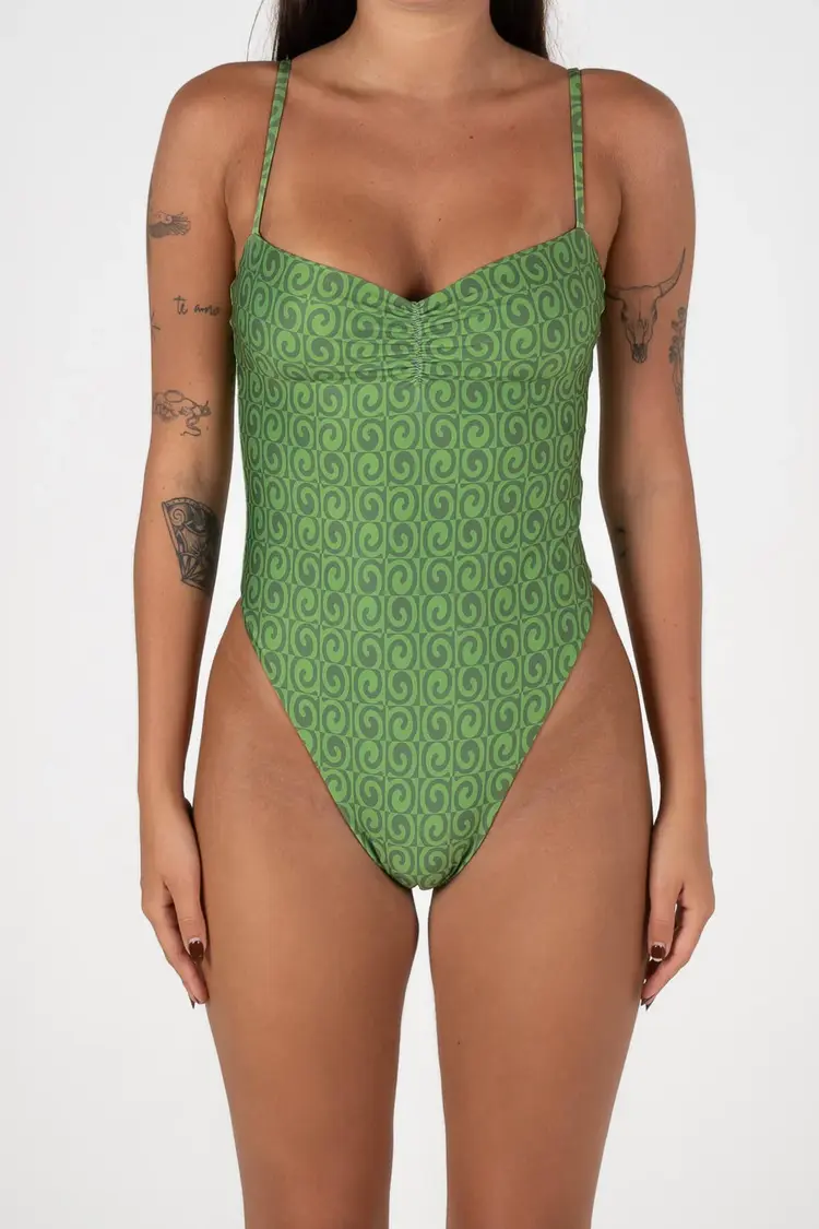 INNER RELM KINDNESS ONE PIECE - FERN GREEN