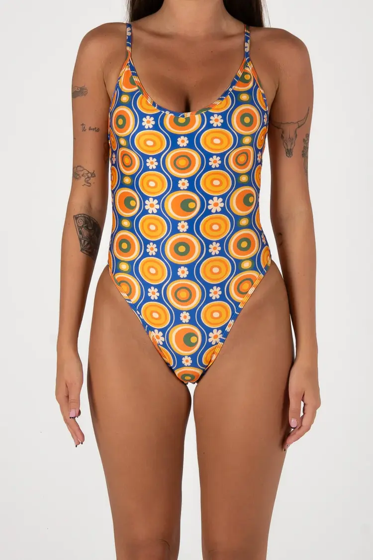 INNER RELM POOLSIDE ONE PIECE - LAVALAMP BLUE