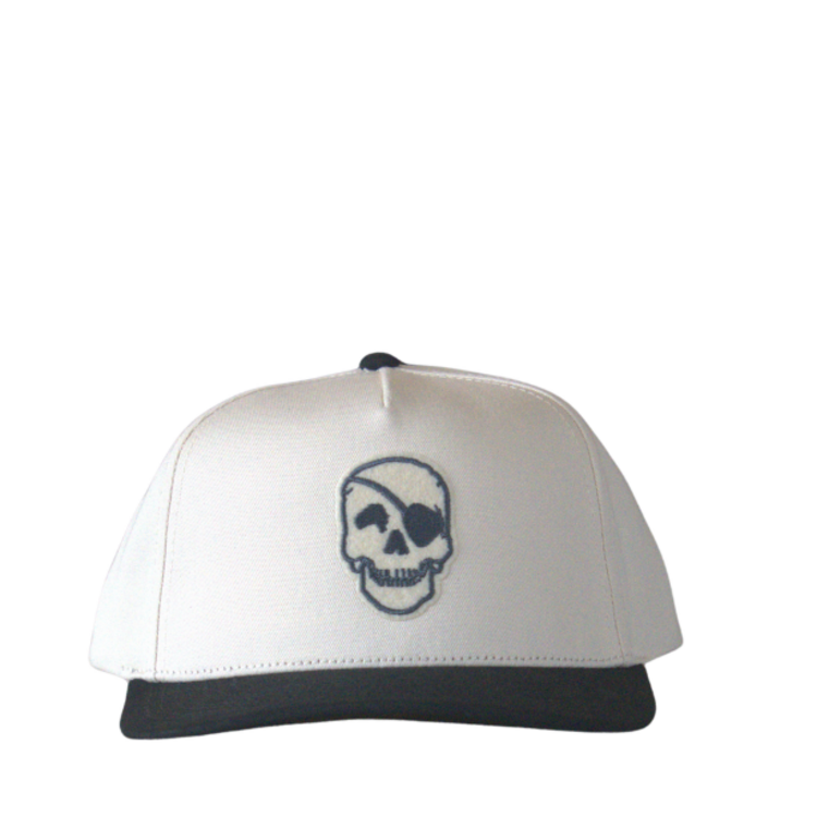 WHALEBONE LOGO 90's GARAGE C46-CT PINCH FRONT SNAPBACK - NATURAL/BLACK