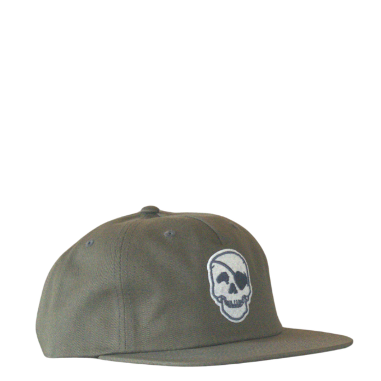 WHALEBONE LOGO 90's  GARAGE C55-PC UNSTRUCTURED LEATHER STRAPBACK - BUCK