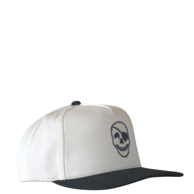 WHALEBONE LOGO 90's GARAGE C46-CT PINCH FRONT SNAPBACK - NATURAL/BLACK