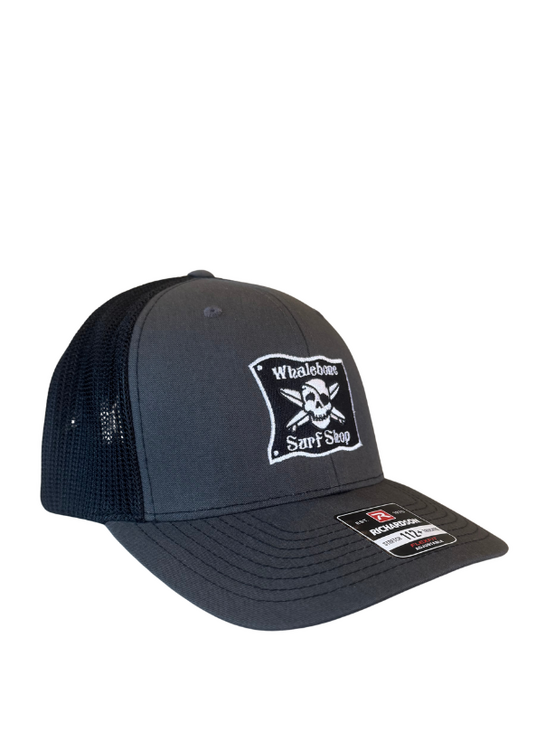 OG Embroidered Flag Stretch Trucker - Charcoal/Black