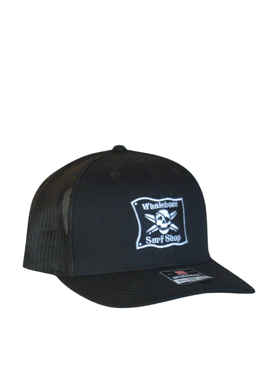 WHALEBONE LOGO OG Embroidered Trucker - Black/Med-Large